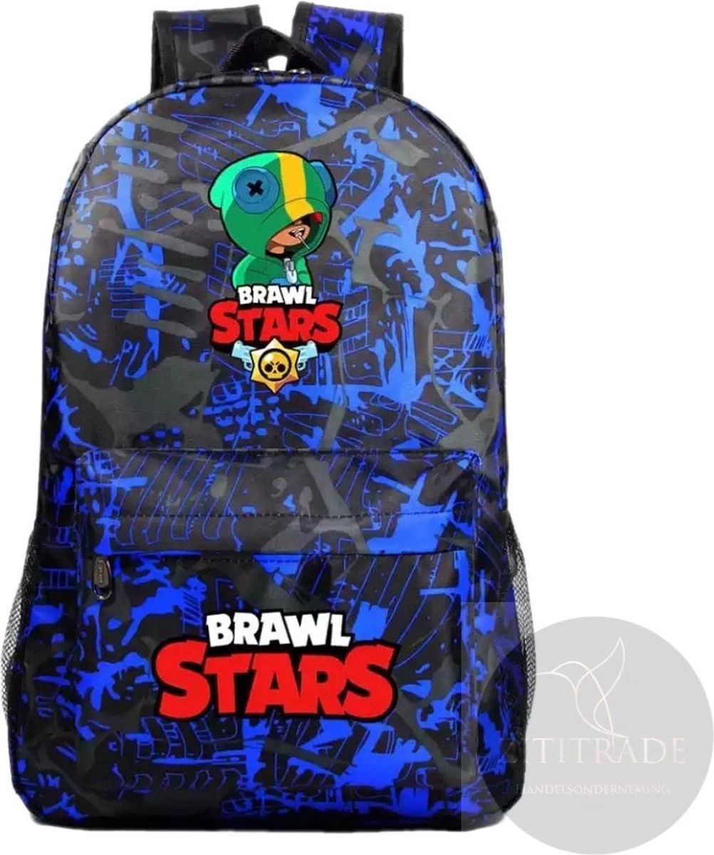 Merkloos Tijd Voor BRAWL | Brawl Stars Rugzak| Rugtas| Schooltas| Nieuwste Game | New Backpack | Black Blue 3 Merkloos Tijd Voor BRAWL | Brawl Stars Rugzak| Rugtas| Schooltas| Nieuwste Game | New Backpack | Black Blue