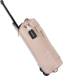 New Rebels® Harper Reistas / Weekendtas Geschikt Voor Handbagage - Waterafstotend Polyutheraan - Trolley Met Wielen En Reflectiedetails - Oud Roze - 29L 25 New Rebels® Harper Reistas / Weekendtas Geschikt Voor Handbagage - Waterafstotend Polyutheraan - Trolley Met Wielen En Reflectiedetails - Oud Roze - 29L -Reis Opberg Artikelen 1005x1200