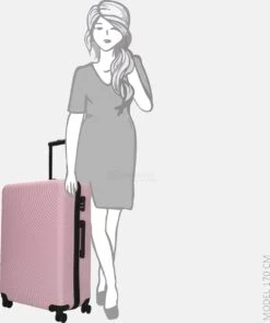 Enrico Benetti Koffer / Trolley / Reiskoffer - 75 X 46 X 25 Cm - 93 Liter - ABS - Maat L - Louisville - Roze -Reis Opberg Artikelen 1005x1200 3