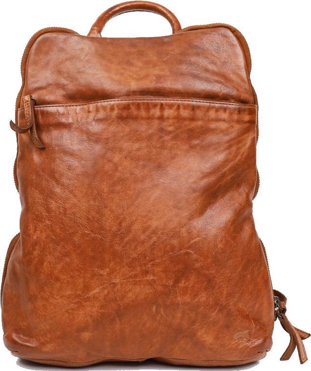 Bear Design Cow Lavato - Leren Rugtas - Cognac 3 Bear Design Cow Lavato - Leren Rugtas - Cognac