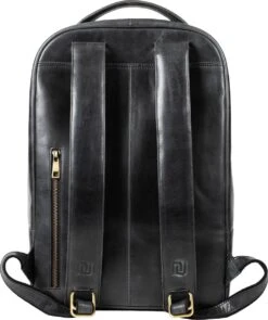 NEGOTIA Alpha - Leren Laptop Rugzak Dames En Heren - Leren Rugtas - 100% Luxe Top-Grain Leer - Zwart -Reis Opberg Artikelen 1006x1200 2