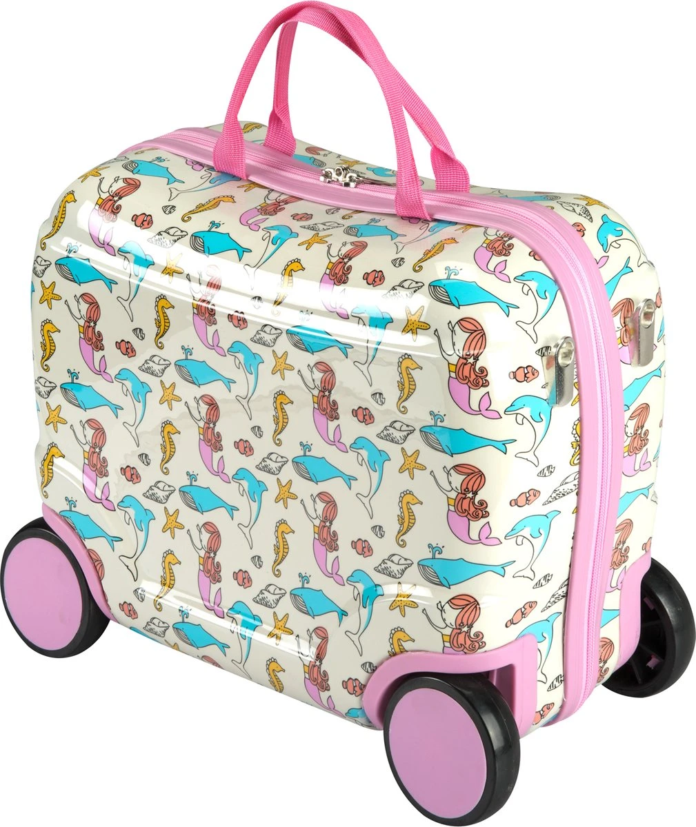 Princess Traveller Kids Collection - Ride-On Trolley - Zeemeermin - 42cm 3 Princess Traveller Kids Collection - Ride-On Trolley - Zeemeermin - 42cm