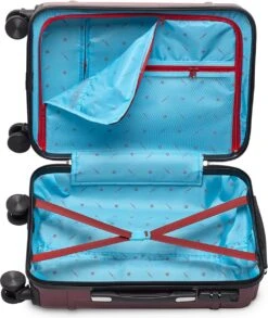 Tesla PC - Handbagage Koffer - 55x35x20 Cm - 4 Wielen - Rood -Reis Opberg Artikelen 1013x1200