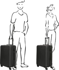 Enrico Benetti Koffer / Trolley / Reiskoffer - 65 X 41 X 25 Cm - 66 Liter - ABS - Maat M - Louisville - Zwart -Reis Opberg Artikelen 1016x1200 3