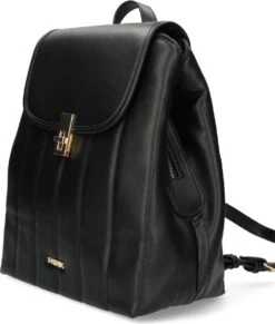 Mexx Vertical Quilted Backpack Dames - Zwart - Maat OneSize -Reis Opberg Artikelen 1018x1200 4