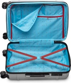 Tesla PC - Reiskoffer - 65 Cm - 4 Wielen - Zilver -Reis Opberg Artikelen 1021x1200