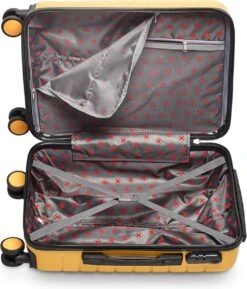 Swiss Alpine 2.0 - Handbagage Koffer - 55x35x20 Cm - 4 Wielen - Geel -Reis Opberg Artikelen 1027x1200 1