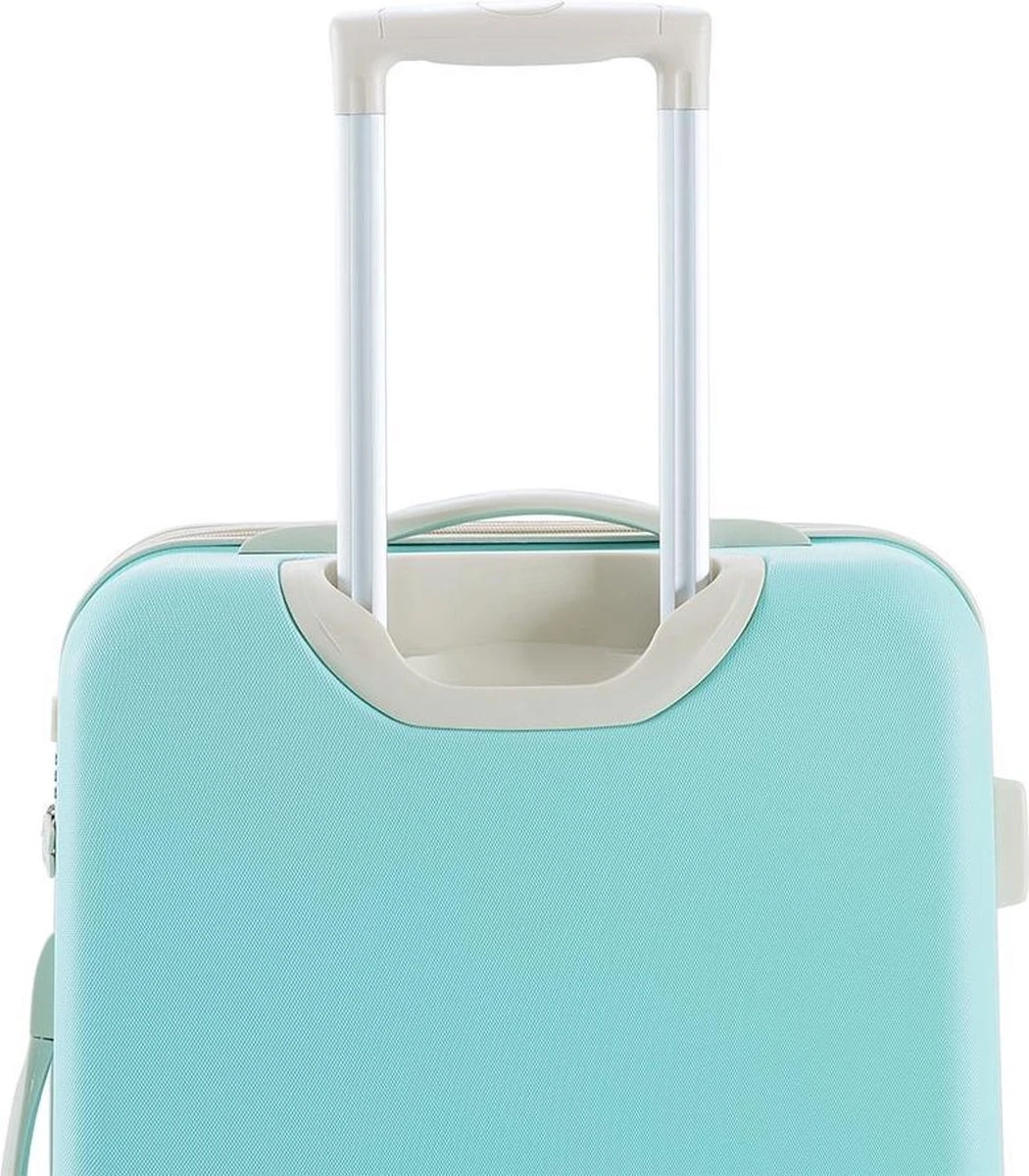 Decent Star Maxx Handbagage Koffer - 55 Cm - TSA Slot - Pastel Groen 7 Decent Star Maxx Handbagage Koffer - 55 Cm - TSA Slot - Pastel Groen - Afbeelding 5