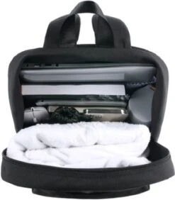 YLX Finch Rugzak. Zwart. Recyceld Rpet Materiaal. Gerecyclede Plastic Flessen - Eco Friendly. Volwassenen - Tieners - Middelbare Scholieren - Jongens - Meisjes. 14" Laptop Sleeve. Backpack - Schooltas - Rugzak -Reis Opberg Artikelen 1050x1200 11