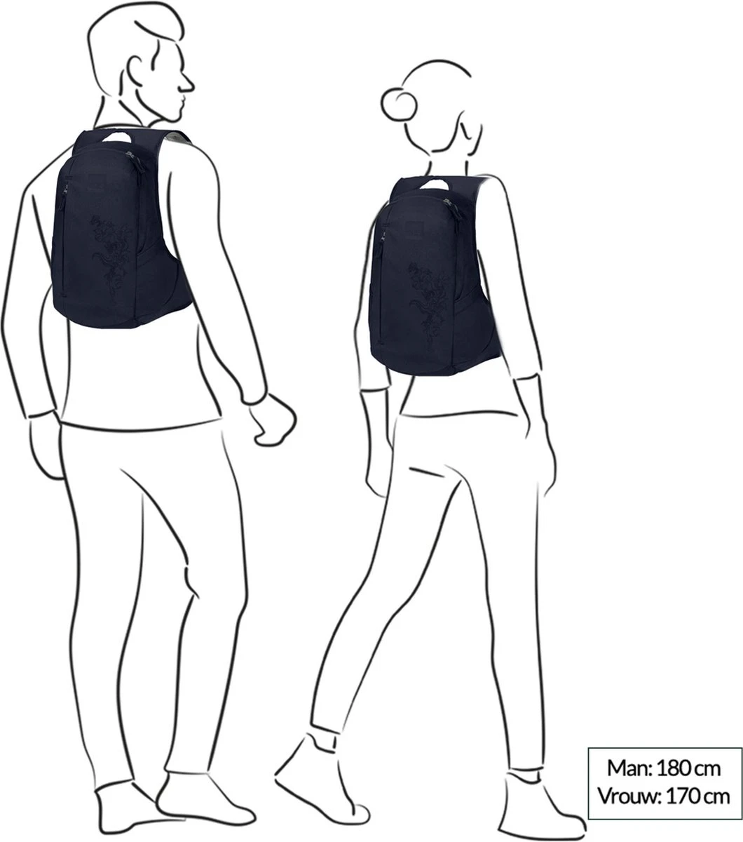 Jack Wolfskin Ancona - Rugzak - Vrouwen - Zwart 5 Jack Wolfskin Ancona - Rugzak - Vrouwen - Zwart - Afbeelding 3