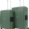 CarryOn Steward Kofferset - 2-delige TSA Trolleyset Met Kliksloten - Dubbele Wielen - Groen -Reis Opberg Artikelen 1065x1200