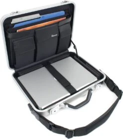 Matias Black Leatherette Attachékoffer (Universal 12" - 17") -Reis Opberg Artikelen 1067x1200 5