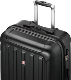 Swiss Alps - Reiskoffer - 68 Cm - 4 Wielen - Zwart -Reis Opberg Artikelen 1074x1200