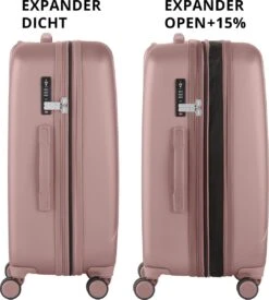 CarryOn Skyhopper Reiskoffer - 68.5cm TSA Trolley Met Expander En OKOBAN - Roze -Reis Opberg Artikelen 1079x1200 2