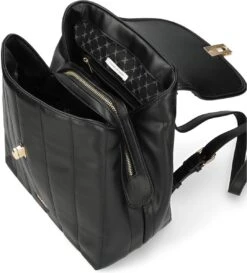 Mexx Vertical Quilted Backpack Dames - Zwart - Maat OneSize -Reis Opberg Artikelen 1084x1200 3