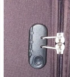 Stoffen Handbagage Koffer 51cm 4 Wielen Trolley - Bruin -Reis Opberg Artikelen 1086x1200