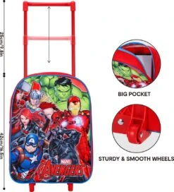 Marvel THE AVENGERS Trolley Koffertje Vakantie Logeren Tripjes -Reis Opberg Artikelen 1089x1200 1