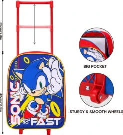 SONIC The Hedgehog Trolley Koffertje Vakantie Logeren Tripjes -Reis Opberg Artikelen 1089x1200 4