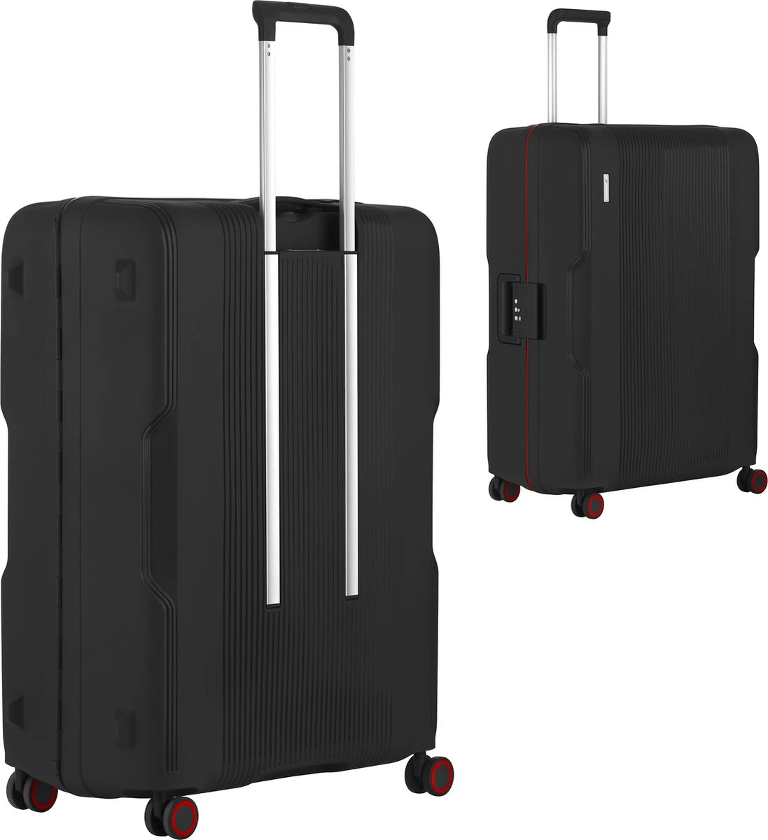 CarryOn Protector Luxe Grote Reiskoffer - Trolley 77cm Met TSA-klikslot - Ultrasterk - Zwart 7 CarryOn Protector Luxe Grote Reiskoffer - Trolley 77cm Met TSA-klikslot - Ultrasterk - Zwart - Afbeelding 5