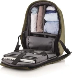 XD Design Bobby Hero Regular - Anti-Diefstal Rugzak 18 Liter - Groen -Reis Opberg Artikelen 1100x1200 8