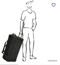 Reistas Weekendtas - Reistas Met Wielen - XL - 100 Liter -Reis Opberg Artikelen 1107x1200 4