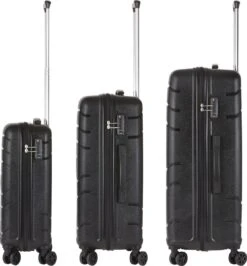 TravelZ Big Bars Kofferset - Trolleyset 3-delig Met TSA-slot - Zwart -Reis Opberg Artikelen 1115x1200 5