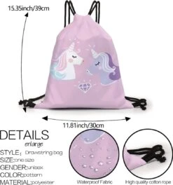 Zwemtas - Gymtas "Friends" - Luxe Rugtas Met Trekkoorden - School Tas - Rugzak -Reis Opberg Artikelen 1123x1200 5