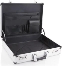 Dermata Laptoptas / Werktas / Aktetas - Business - Zilver - -Reis Opberg Artikelen 1126x1200 3