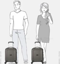 Decent Handbagage Koffer / Trolley / Reiskoffer - 42 Cm - 24 Liter - ABS - Maxi Air - Grijs -Reis Opberg Artikelen 1132x1200 1