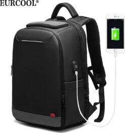 Eurcool Rugzak Mannen Multifunctionele Grote Capaciteit Mannelijke Mochila Tassen Usb-poort Opladen Laptop School Rugzakken -Reis Opberg Artikelen 1132x1200 6
