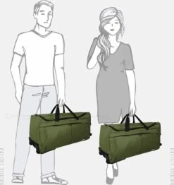 Enrico Benetti Amsterdam Wieltas - 91 Liter - 35327 - Groen -Reis Opberg Artikelen 1133x1200 4