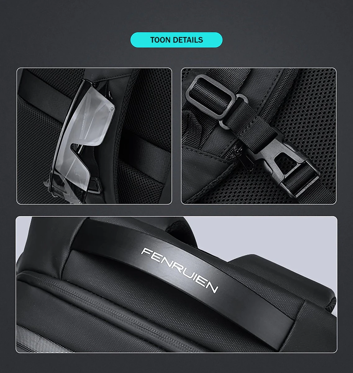 Brandie® - Rugzak - Geschikt Voor 17.3 Inch Laptop - Reistas - Schoudertas - Waterdichte - USB Opladen - Hoge Capaciteit - Anti Diefstal - Normaal Zwart - Voor Heren Tas - Grootte 14*32*48cm - Gewicht 1.3 Kg 9 Brandie® - Rugzak - Geschikt Voor 17.3 Inch Laptop - Reistas - Schoudertas - Waterdichte - USB Opladen - Hoge Capaciteit - Anti Diefstal - Normaal Zwart - Voor Heren Tas - Grootte 14*32*48cm - Gewicht 1.3 Kg - Afbeelding 7