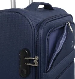 Travelbags Handbagage Zachte Koffer / Trolley / Reiskoffer - The Base - 55 Cm - Blauw -Reis Opberg Artikelen 1138x1200 1