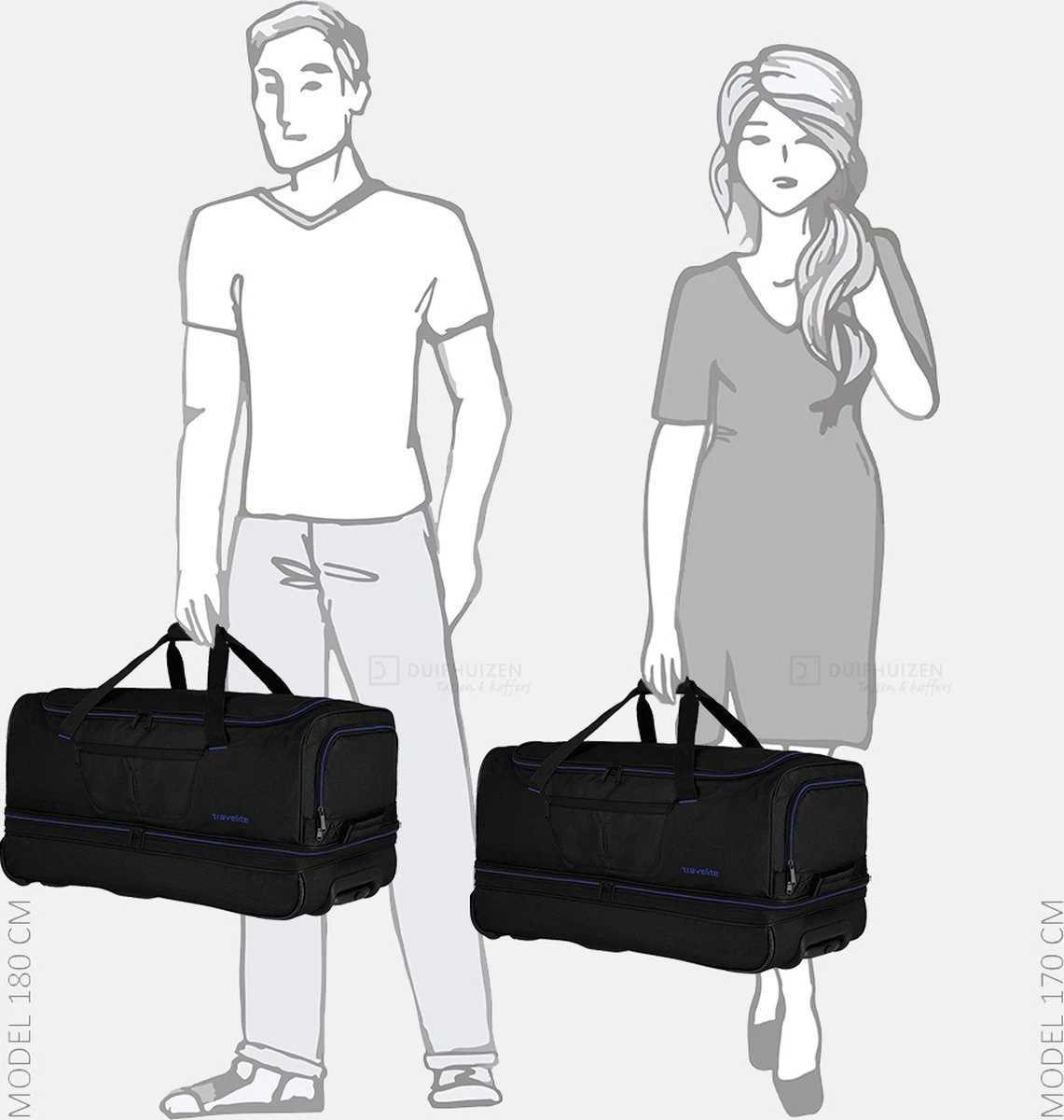 Travelite Reistas Met Wielen Basics - Zwart 12 Travelite Reistas Met Wielen Basics - Zwart - Afbeelding 10