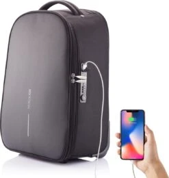 XD Design Bobby Back Trolley - Anti-Diefstal Rugzak Trolley 21.5 Liter - Zwart -Reis Opberg Artikelen 1142x1200