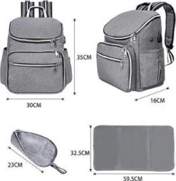 Rugtas Zeer Stevig, De Rugtas Is Geïsoleerd GESCHIKT VOOR Luiers, Babyflessen, Cosmeticadoeken, Vochtige Doeken, Kleding, Handdoeken, Hoeden, Kleine Schoenen, Sokken, En Veel Meer -Reis Opberg Artikelen 1164x1200 16