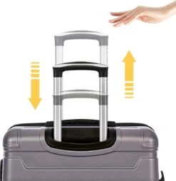 Merax 3-delig Kofferset Met TSA Slot - Trolleyset ABS 40L, 70L & 110 Liter - Grijs 15 Merax 3-delig Kofferset Met TSA Slot - Trolleyset ABS 40L, 70L & 110 Liter - Grijs -Reis Opberg Artikelen 1167x1200 1