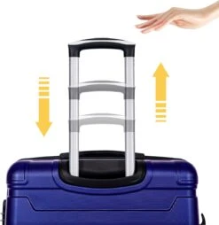 Merax 3-delig Kofferset Met TSA Slot - Trolleyset ABS 40L, 70L & 110 Liter - Blauw -Reis Opberg Artikelen 1168x1200 1