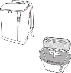Reisenthel Overnighter-Backpack Rugzak M - 13L Twist Silver Grijs -Reis Opberg Artikelen 1168x1200 2