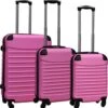 Travelerz Kofferset 3 Delig Met Wielen En Cijferslot - Handbagage Koffers - ABS - Licht Roze -Reis Opberg Artikelen 1174x1200 1