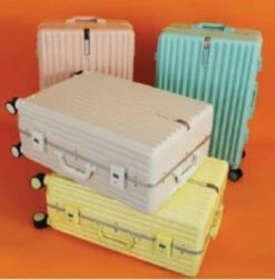 TOP AA Reis Kofferset - Trolleyset 3-delig Met TSA Slot Aluminum Frame, Kleine Cabine En Groot, ABS Luggage, (20+24+28 Inches 3 Pc Set), Roze/pink -Reis Opberg Artikelen 1176x1200 3