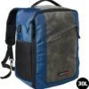 CabinMax Manhatten Reistas– Handbagage 30L - Rugzak Met USB Poort – Backpack - 45x36x20cm – Lichtgewicht - Nettuno Blauw
