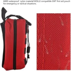 Alta-X Outdoor - Ehbo Tas Rood - Medicijntas - First Aid Bag - Jacht Survival Militaire Edc Pack Molle - Tactical Heuptas Outdoor Sos Pouch Leger Medische Kit Taille Riem Rugzak -Reis Opberg Artikelen 1189x1200 17
