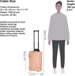 New Rebels® Harper Reistas / Weekendtas Geschikt Voor Handbagage - Waterafstotend Polyutheraan - Trolley Met Wielen En Reflectiedetails - Oud Roze - 29L 23 New Rebels® Harper Reistas / Weekendtas Geschikt Voor Handbagage - Waterafstotend Polyutheraan - Trolley Met Wielen En Reflectiedetails - Oud Roze - 29L -Reis Opberg Artikelen 1189x1200