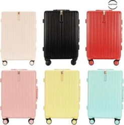 TOP AA Reis Kofferset - Trolleyset 3-delig Met TSA Slot Aluminum Frame, Kleine Cabine En Groot, ABS Luggage, (20+24+28 Inches 3 Pc Set), Roze/pink -Reis Opberg Artikelen 1191x1200 2