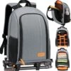 Tarion Rugzakje Voor Fotografen; Met Speciale Opbergruimte Voor Een Spiegelreflexcamera; Waterdicht, Licht En Compact; Incl. Vak Voor 15 Inch Laptop En Een Regenhoes; Grijs -Reis Opberg Artikelen 1191x1200 4