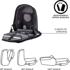 XD Design Bobby Hero XL - Anti-Diefstal Rugzak 21.5 Liter - Zwart -Reis Opberg Artikelen 1194x1200 5