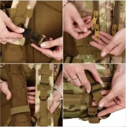 Springos Rugzak | Backpack | Wandelrugzak | Tactical Backpack | 35 Liter | Camouflage | Groen/Camel/Beige 33 Springos Rugzak | Backpack | Wandelrugzak | Tactical Backpack | 35 Liter | Camouflage | Groen/Camel/Beige -Reis Opberg Artikelen 1197x1200 8