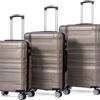 Merax 3-delig Kofferset Met TSA Slot - Trolleyset ABS 40L, 70L & 110 Liter - Goud