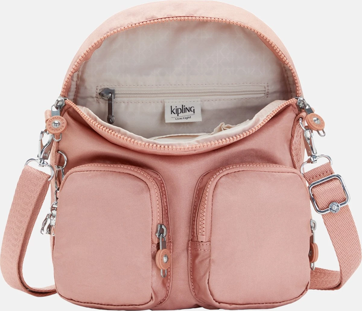 Kipling FIREFLY UP Rugzak, 7.5 Liter - Dynamic Twill Warm Rose 12 Kipling FIREFLY UP Rugzak, 7.5 Liter - Dynamic Twill Warm Rose - Afbeelding 10